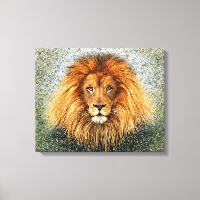 Toile Photo de lion Peinture image (Recto)