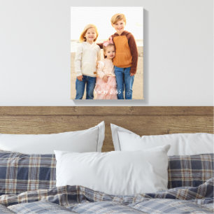 Toile Photo de vacances pour enfants