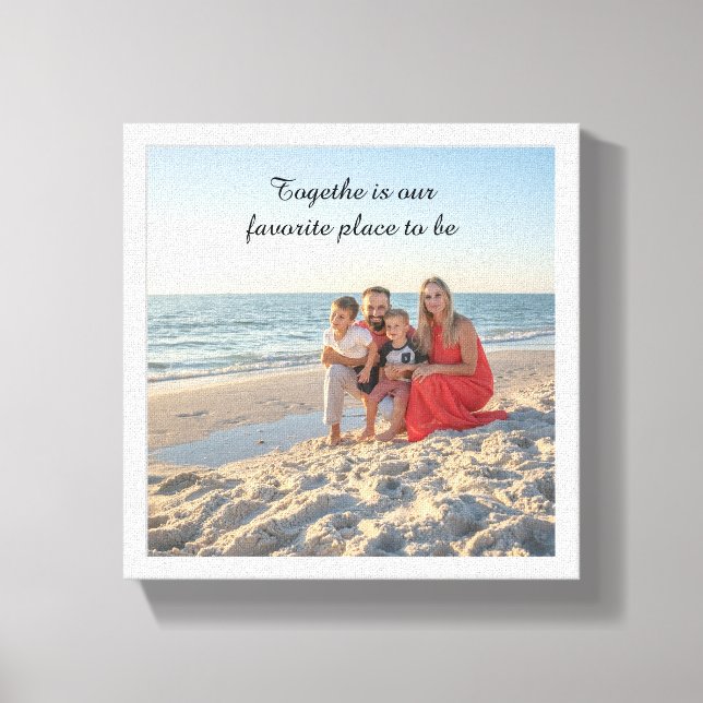Toile photo familiale personnalisée - Motivation d (Recto)