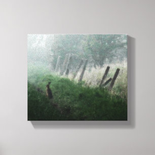 Toile photo "Le lièvre que j'ai vu dans mon rêve"
