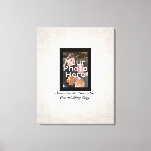 Toile Photo mariage ~ Canvas de signature invité Imprime