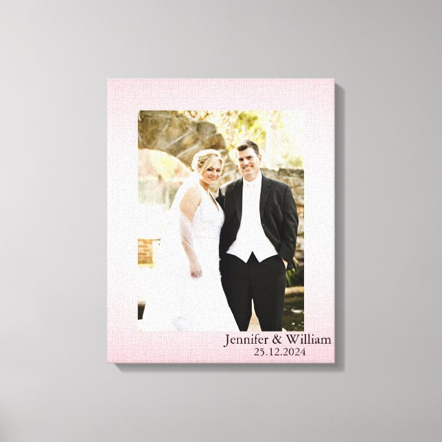 Toile photo Mariage Customisé personnalisée Imprim (Recto)