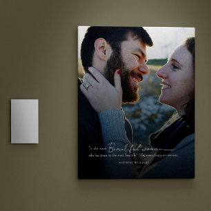 Toile Photo minimaliste moderne du Mariage