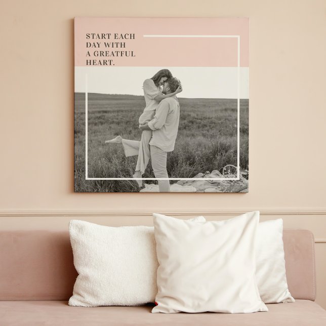 Toile Photo moderne Pastel Pink Famille Beau Cadeau (Créateur téléchargé)