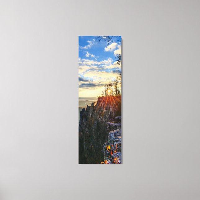 Toile photo of a mountainous autumn forest, mountains, p (Recto)