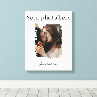 Toile Photo personnalisé de couple mignon