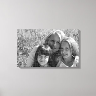 Toile photo personnalisée enrobée   Fête des mères