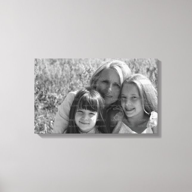 Toile photo personnalisée enrobée | Fête des mères (Recto)