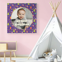 Photo personnalisée Premiers cadeaux de Noël pour