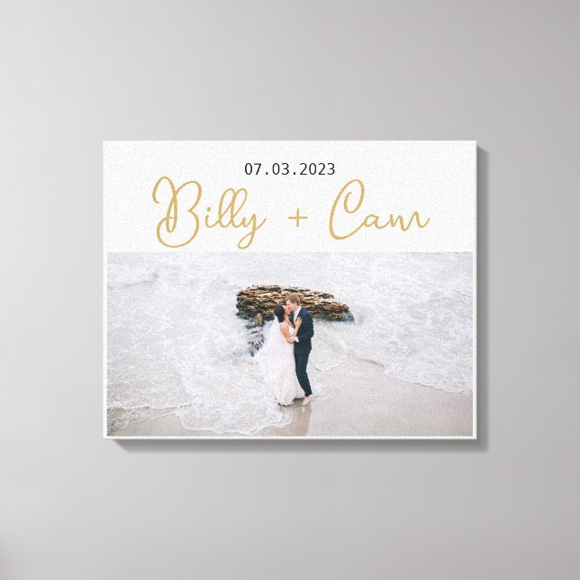 Toile Photo personnalisée Se souvenir de ce moment Maria (Recto)