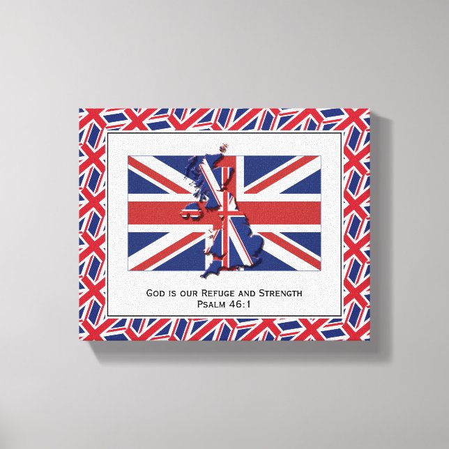 Toile Photo UNION JACK patriotique (Recto)