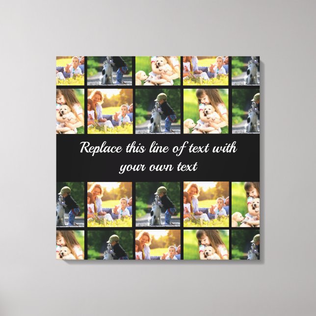 Toile photocollage et texte (Recto)