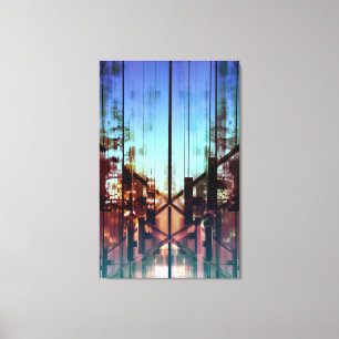 Toile Photographie contemporaine renversée de beaux-art