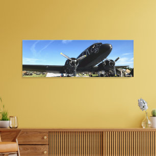 Toile Photographie de guerre aérienne vintage Avion de c