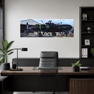 Toile Photographie de guerre aérienne vintage Avion de c