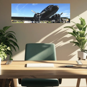 Toile Photographie de guerre aérienne vintage Avion de c
