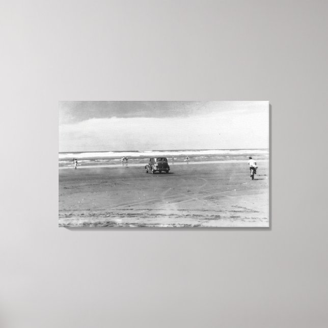 Toile Photographie de la scène de la plage de l'océan Pa (Recto)