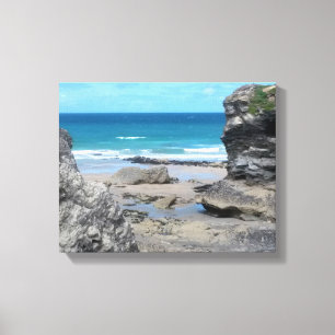 Toile Photographie de Newquay les Cornouailles de plage