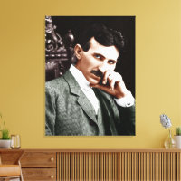 Photographie de Nikola Tesla à 40 ans