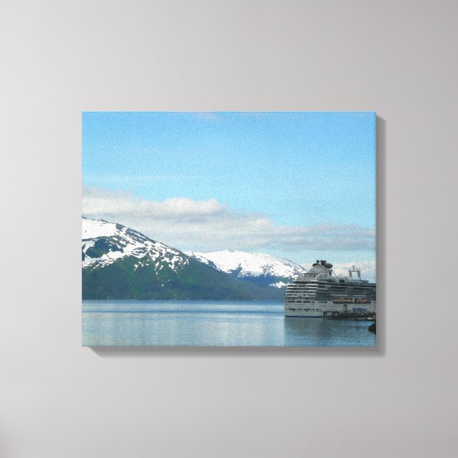 Toile Photographie de voyage de croisière en Alaska (Recto)