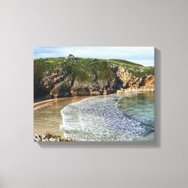 Toile Photographie du paysage marin (Recto)