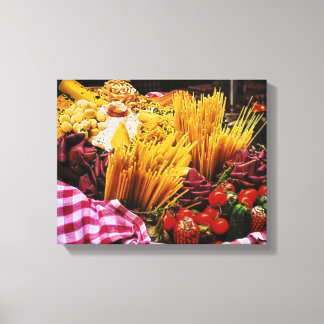 Toile Photographie italienne de la nourriture, Décor mur