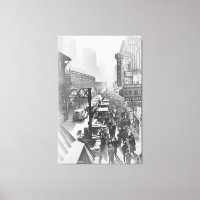 Photographie vintage de la 6ème Avenue NYC (1940)