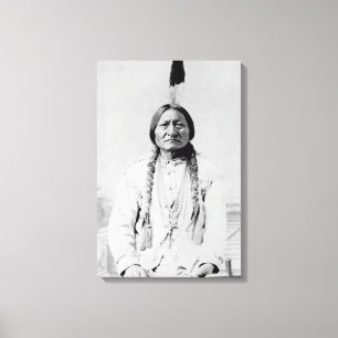 Toile Photographie Vintage du leader lakota Sitting Bull
