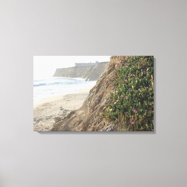 Toile photographique de la plage de Californie du  (Recto)