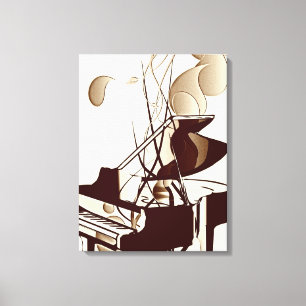 Toile Piano Art Abstrait
