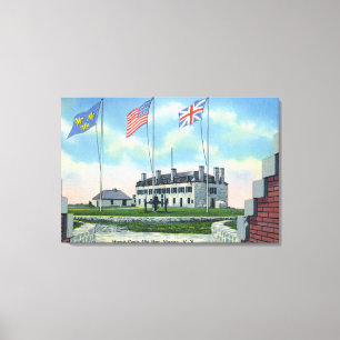 Toile Pièce de commandant dans le vieux château franç