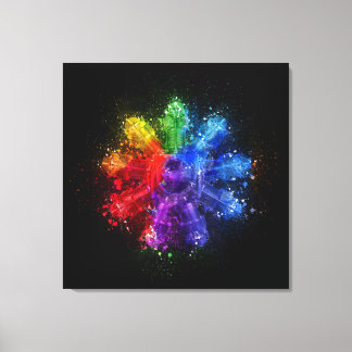 Toile Pièce murale de l'aviation du moteur rotatif vinta