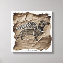 Pièce murale de puissance de chien