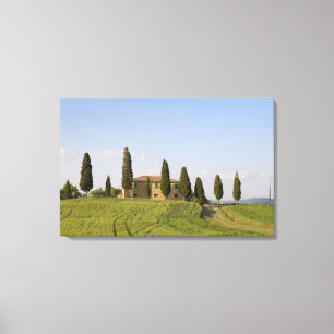 Toile Pienza, Val d'Orcia, province de Sienne, Toscane,
