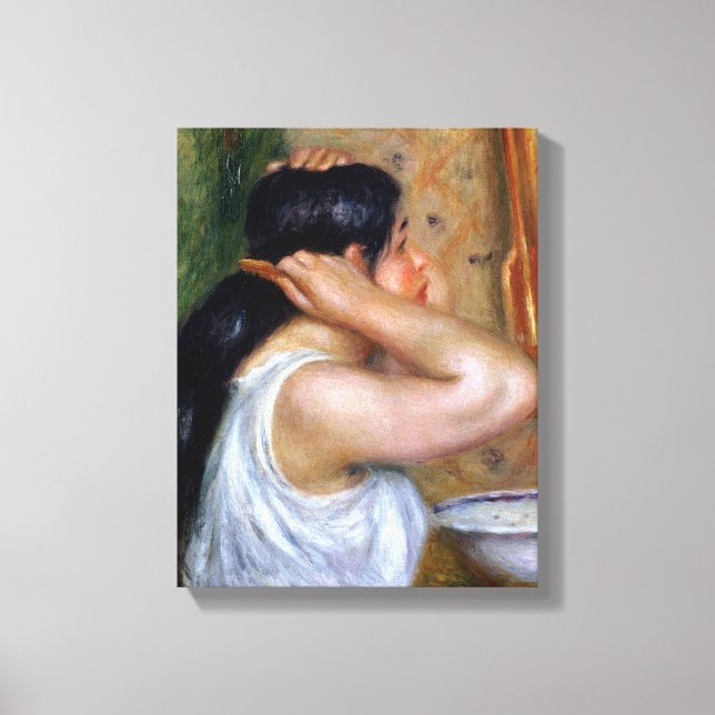 Toile Pierre A Renoir | Fille la coiffant (Recto)