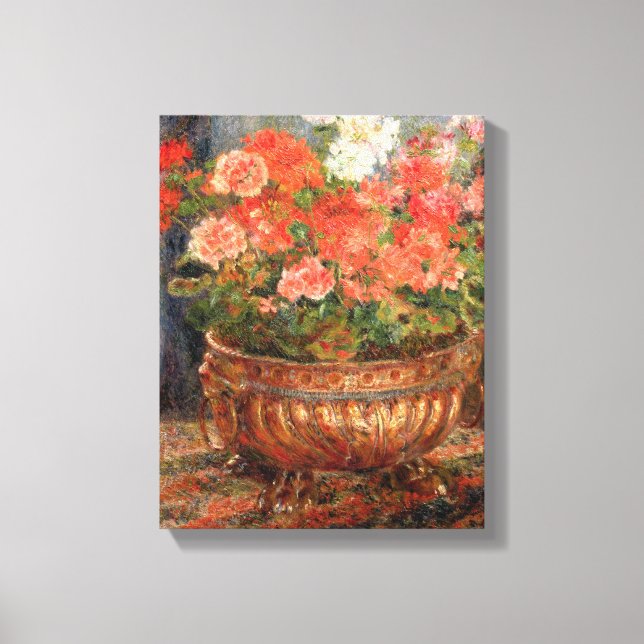 Toile Pierre A Renoir | Geraniums en Copper Basin (Recto)
