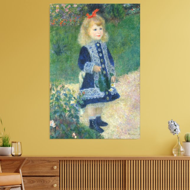 Toile Pierre Auguste Renoir A Girl with a Watering Can (Insitu(Salon))