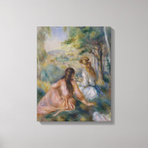 Toile Pierre Auguste Renoir   Dans le pré