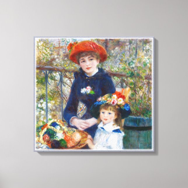 Toile Pierre-Auguste Renoir Deux soeurs CC0401 Canvas (Recto)