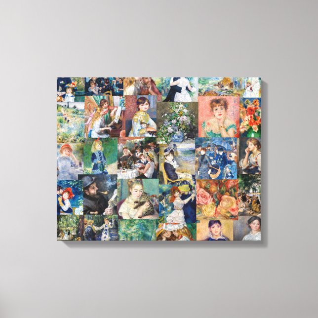 Toile Pierre-Auguste Renoir - Patchwork de chefs-d'œuvre (Recto)