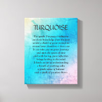 Pierre de naissance Turquoise - Décembre poème art