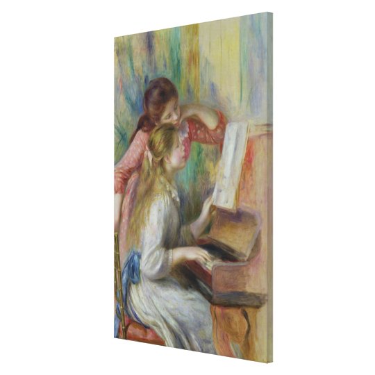 Toile Pierre jeunes filles de Renoir un | au piano