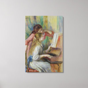 Toile Pierre jeunes filles de Renoir un au piano