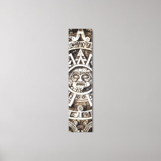 Toile Pierre sculptée Mayan Aztec MesoAmerican Sun Calen