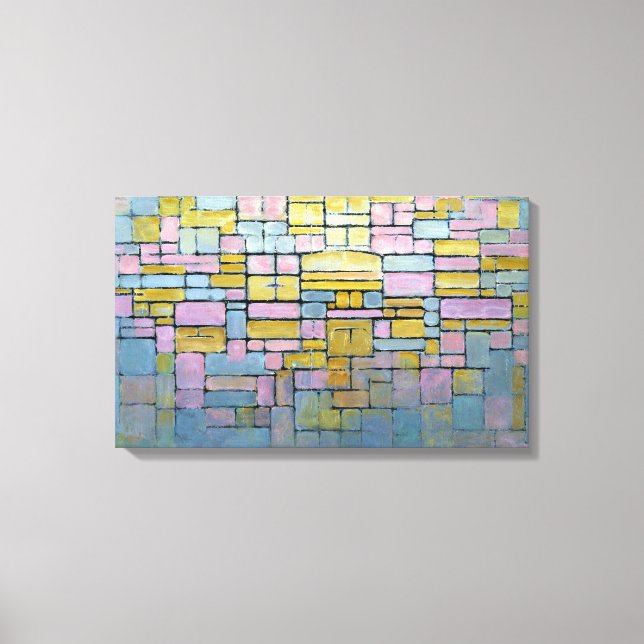 Toile Piet Mondrian Composition No V (Recto)