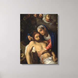 Toile Pietà (Marie et Jésus) (par Adam Elsheimer)