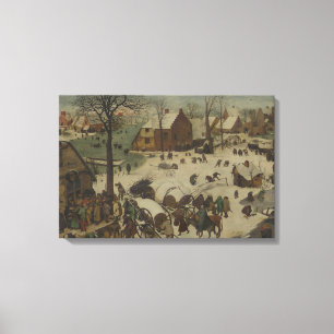 Toile Pieter Bruegel l'Ancien - Numérotation à Bethléem