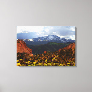 Toile Pikes Peak du Jardin des Dieux