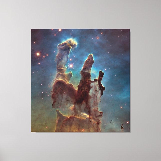 Toile Piliers de création, Aigle Nebula Hubble Space (Recto)