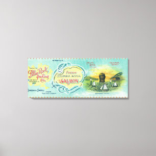 Toile Pillar Rock, Washington - Pillar Rock Saumon